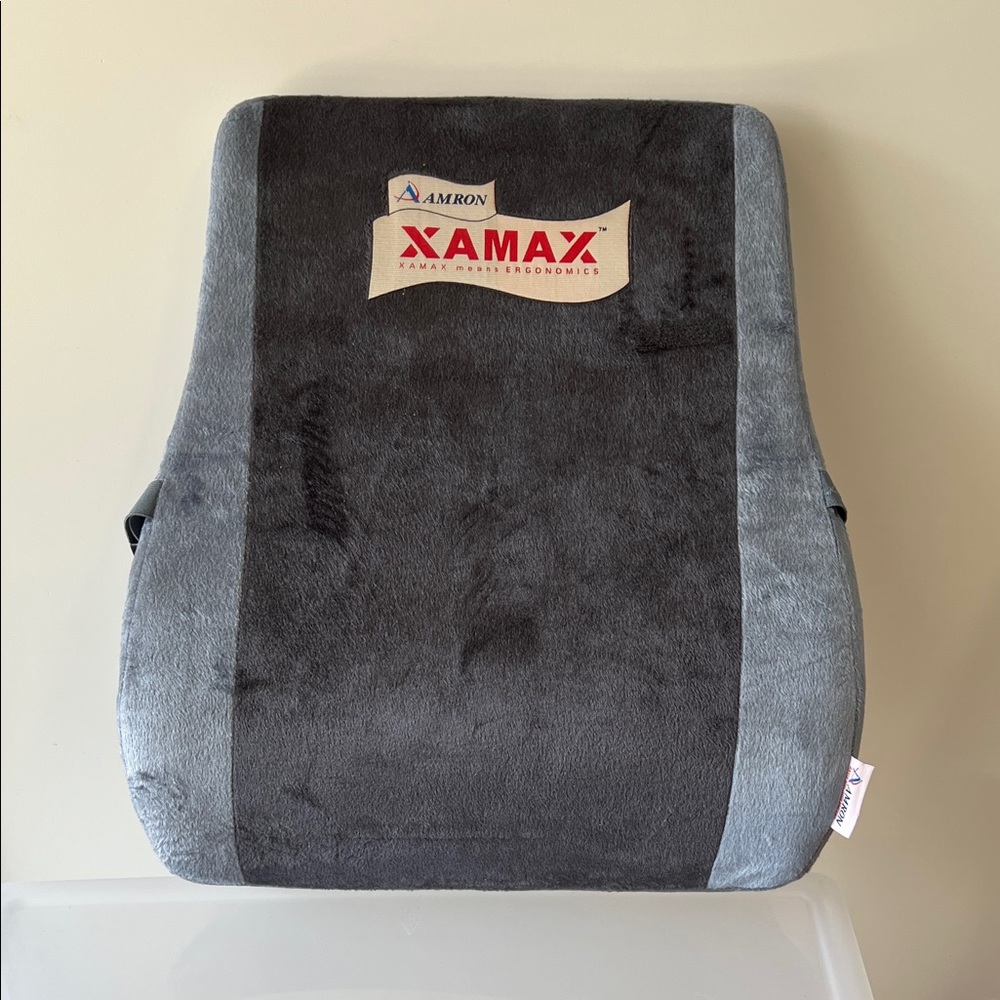 Anton Xamax Gray Back Support Cushion